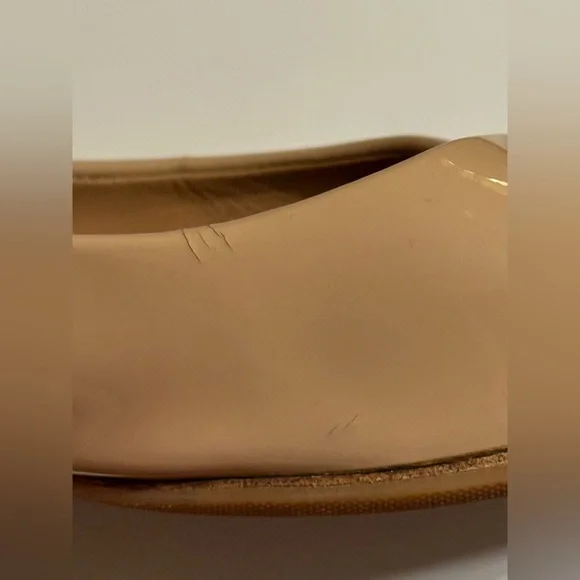 SOLD Salvatore Ferragamo Varina Patent Leather Ballet Flats Amaretti 8B narrow - Picture 9 of 13